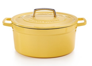 Martha Stewart Collection Collector's Enameled Cast Iron 6 Qt. Round Casserole