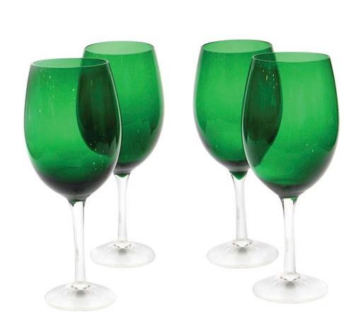 Target Certified International Green Wine Glass